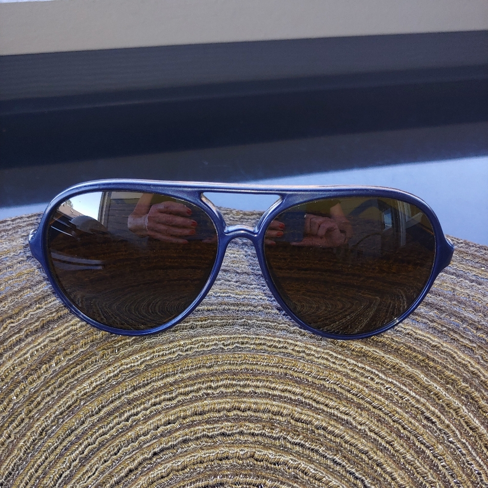 Vuarnet 374 Blue PX 2000 Aviator Sunglasses w/case